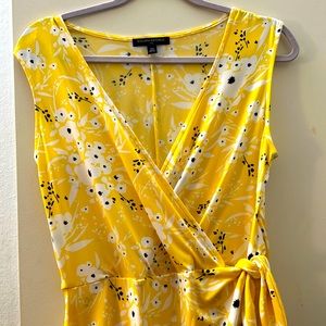 Yellow floral dress
